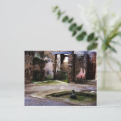 Carte Postale Pompéi - Cour intérieure de l'ancienne maison Pomp (Debout devant)