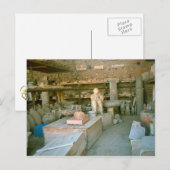 Carte Postale Pompéi, Quelques-uns des artefacts excavés (Devant / Derrière)