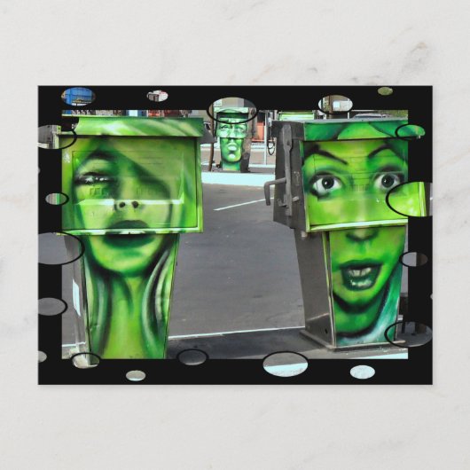 Carte Postale Pompes à gaz (Devant)