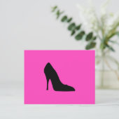 Carte Postale Pompes noires et roses (Debout devant)