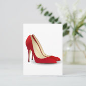 Carte Postale Pompes rouges (Debout devant)