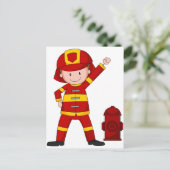 Carte Postale Pompier (Debout devant)
