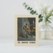 Carte Postale  pompier américain (Debout devant)