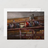 Carte Postale Pompier - Compagnie d'échelle 1 (Devant / Derrière)