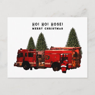 Carte Postale Pompier Noël