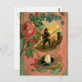 Carte Postale Pompier pompier des années 1880 Artwork 2 Fire (Devant / Derrière)