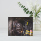 Carte Postale Pompier - Porté et utilisé (Debout devant)