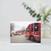 Carte Postale Pompiers (Debout devant)