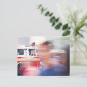 Carte Postale Pompiers New York (Debout devant)