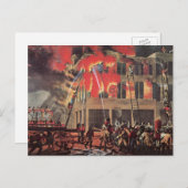 Carte Postale Pompiers vintages, Pompiers (Devant / Derrière)