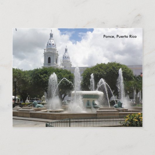 Carte Postale ponceplaza (3), Ponce, Porto Rico (Devant)