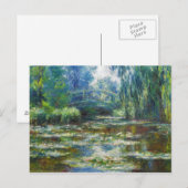 Carte Postale Pond et pont japonais Monet Art (Devant / Derrière)