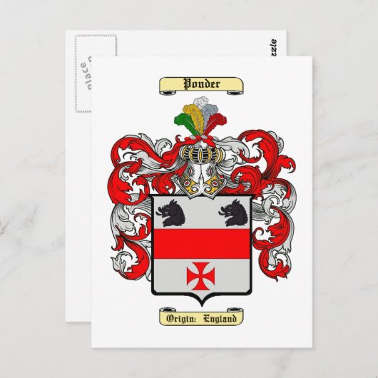 Carte Postale Ponder (Devant / Derrière)