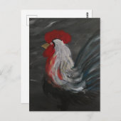 Carte Postale Pondering Rooster (Devant / Derrière)