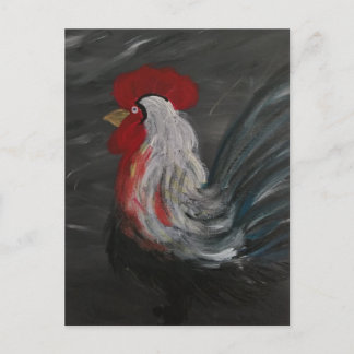 Carte Postale Pondering Rooster