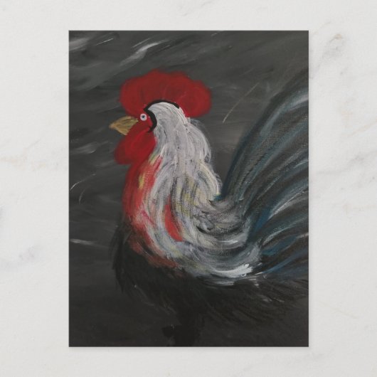 Carte Postale Pondering Rooster (Devant)