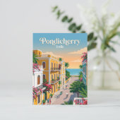 Carte Postale Pondichéry, Inde (Debout devant)
