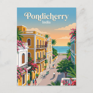 Carte Postale Pondichéry, Inde