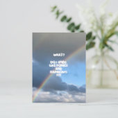 Carte postale Poney et Rainbows (Debout devant)