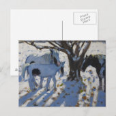 Carte Postale Ponies de chaume en hiver 2012 (Devant / Derrière)