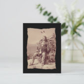 Carte Postale Ponka Big Chief Amérindien vintage (Debout devant)