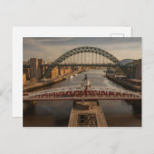 Carte Postale Pont à ailes, Newcastle sur Tyne (Devant / Derrière)