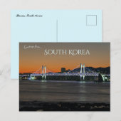 Carte Postale Pont à Busan Corée du Sud (Devant / Derrière)