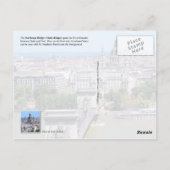 Carte Postale Pont à chaîne au-dessus du Danube, Budapest, Hongr (Dos)