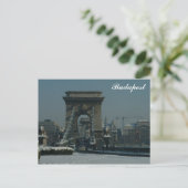 Carte Postale Pont à chaînes (Debout devant)