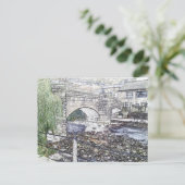 Carte Postale Pont à dos d'âne historique à Hebden Bridge (Debout devant)