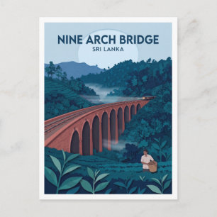 Carte Postale Pont à neuf arches Ella Sri Lanka