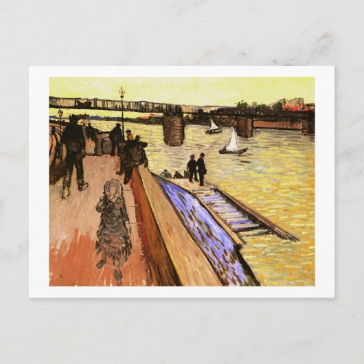 Carte Postale Pont à Trinquetaille, Vincent Van Gogh (Devant)