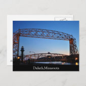 Carte Postale Pont Aérien Duluth Minnesota (Devant / Derrière)