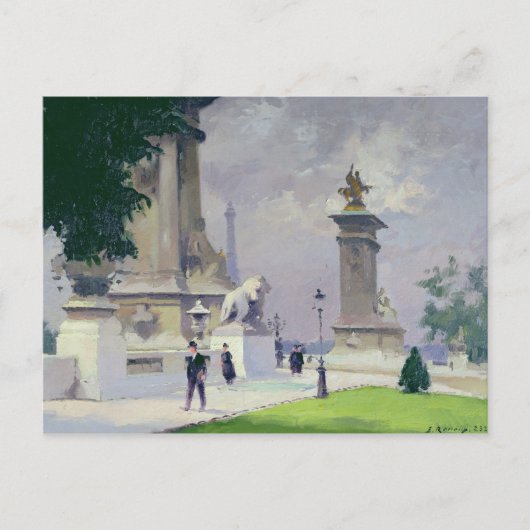 Carte Postale Pont Alexandre III (Devant)