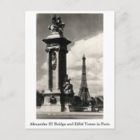 Pont Alexandre III et Tour Eiffel à Paris