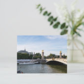 Carte Postale Pont Alexandre III sur la Seine - Paris France (Debout devant)