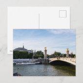 Carte Postale Pont Alexandre III sur la Seine - Paris France (Devant / Derrière)