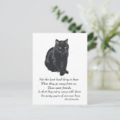 Carte Postale Pont arc-en-ciel de chat noir (Debout devant)