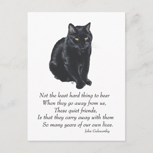 Carte Postale Pont arc-en-ciel du chat noir (Devant)