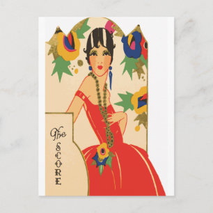 Carte Postale Pont Art Déco vintage Tally