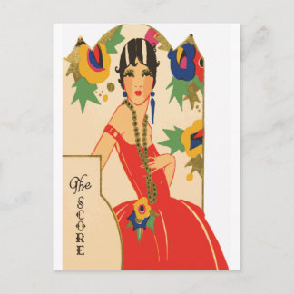 Carte Postale Pont Art Déco vintage Tally