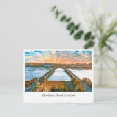 Carte Postale Pont Ashley River : Un Voyage À Charleston (Debout devant)