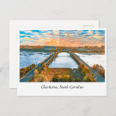 Carte Postale Pont Ashley River : Un Voyage À Charleston (Devant / Derrière)