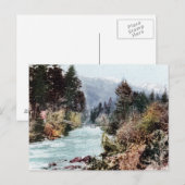 Carte Postale Pont au-dessus de la rivière Sacramento c.1900 (Devant / Derrière)