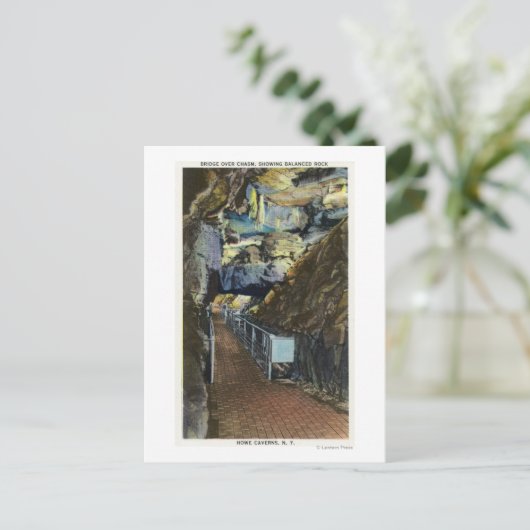 Carte Postale Pont au-dessus du chaos montrant Rocher équilibré (Debout devant)