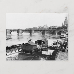Carte Postale Pont Augustus, Dresde, vers 1910