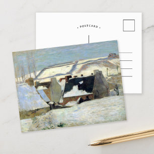 Carte Postale Pont-Aven sous la neige   Paul Gauguin