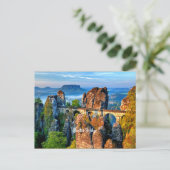 Carte Postale Pont Bastei, Saxe, Suisse (Debout devant)