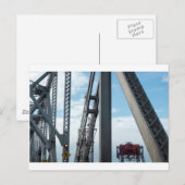 Carte Postale Pont Bay et construction (Devant / Derrière)