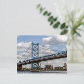 Carte Postale Pont Benjamin-Franklin, Philadelphie, PA (Debout devant)